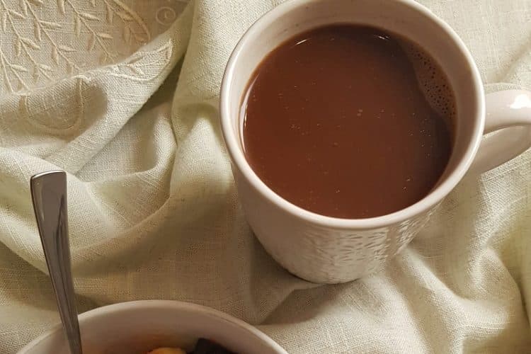 chocolat chaud sans lait sans sucre de canne la recette