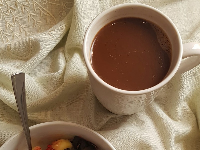 chocolat chaud sans lait sans sucre de canne la recette