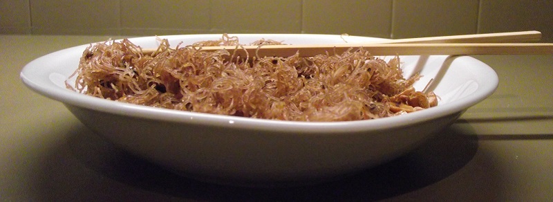 Vermicelles de riz croustillantes sans gluten